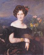 Ferdinand Georg Waldmuller Bildnis Johanna Borckenstein painting